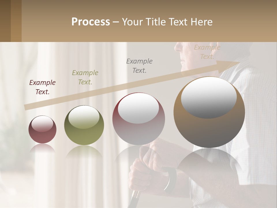 A Man Sitting In A Chair Looking Out A Window PowerPoint Template