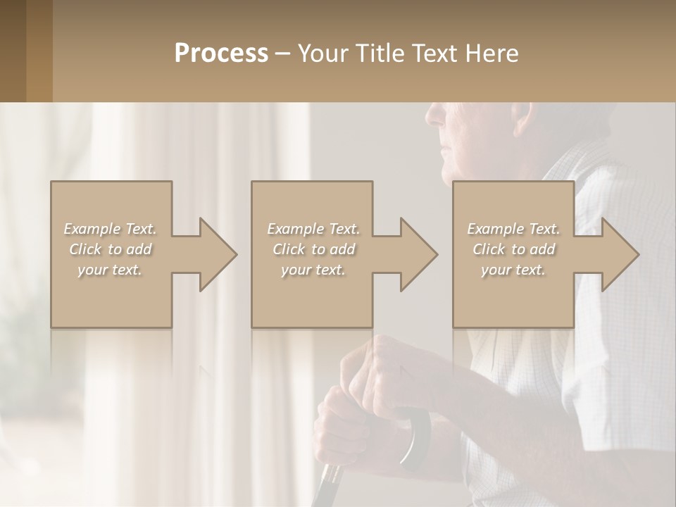 A Man Sitting In A Chair Looking Out A Window PowerPoint Template