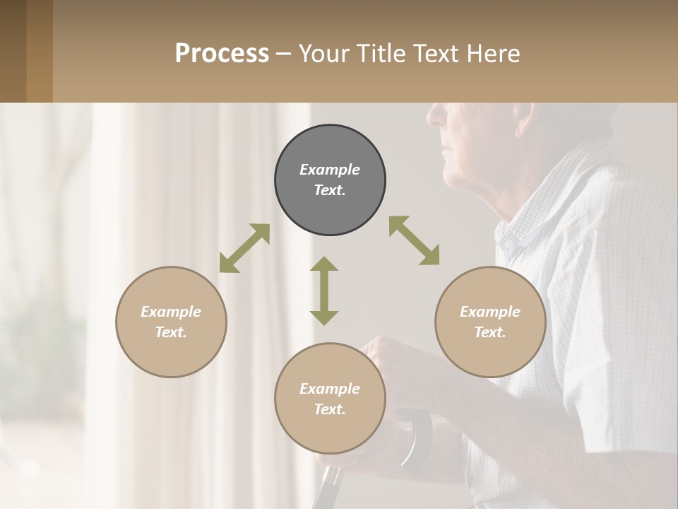 A Man Sitting In A Chair Looking Out A Window PowerPoint Template
