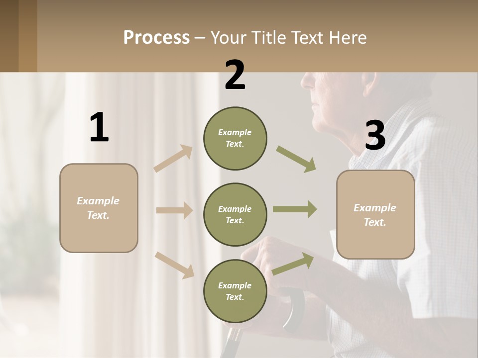 A Man Sitting In A Chair Looking Out A Window PowerPoint Template