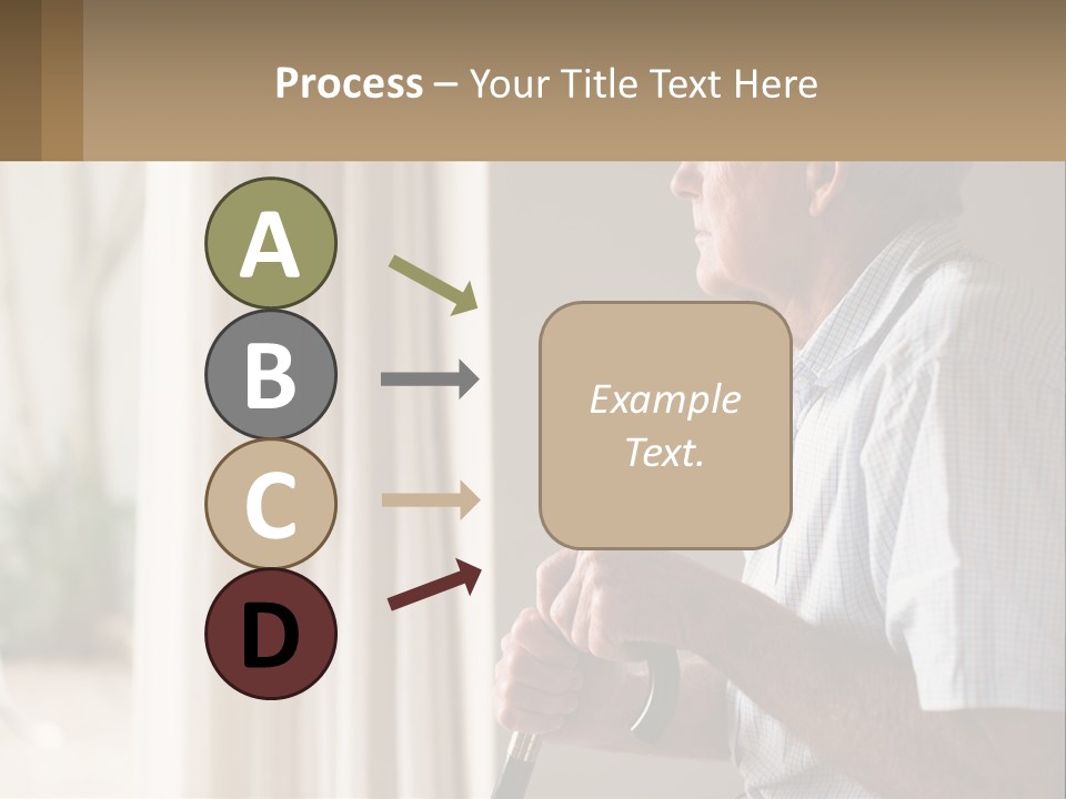 A Man Sitting In A Chair Looking Out A Window PowerPoint Template