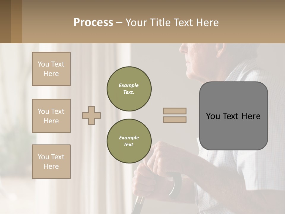A Man Sitting In A Chair Looking Out A Window PowerPoint Template