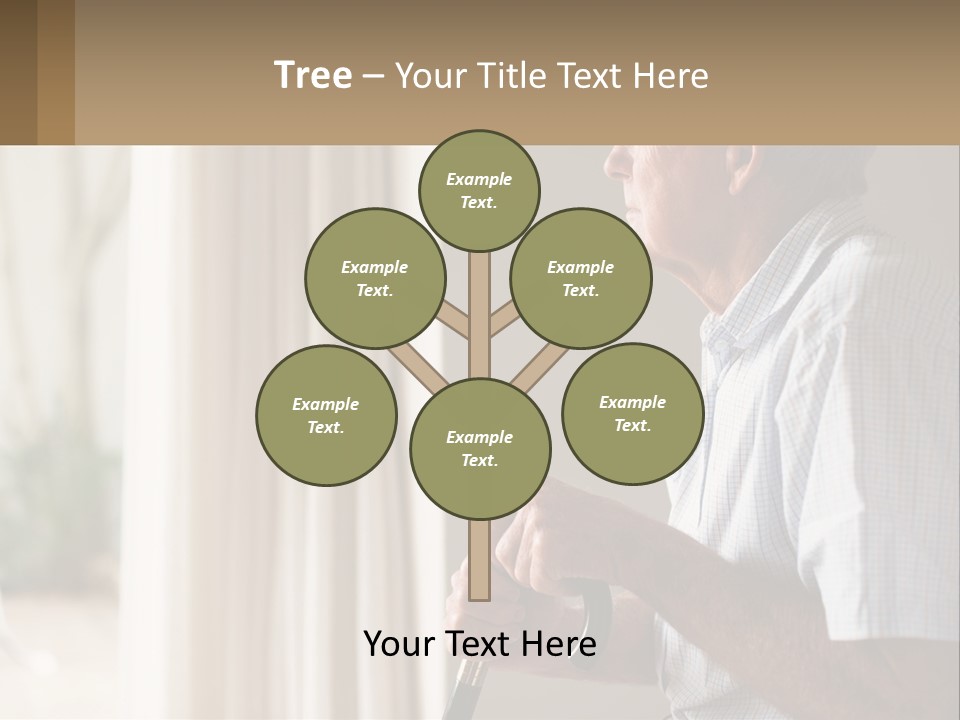 A Man Sitting In A Chair Looking Out A Window PowerPoint Template