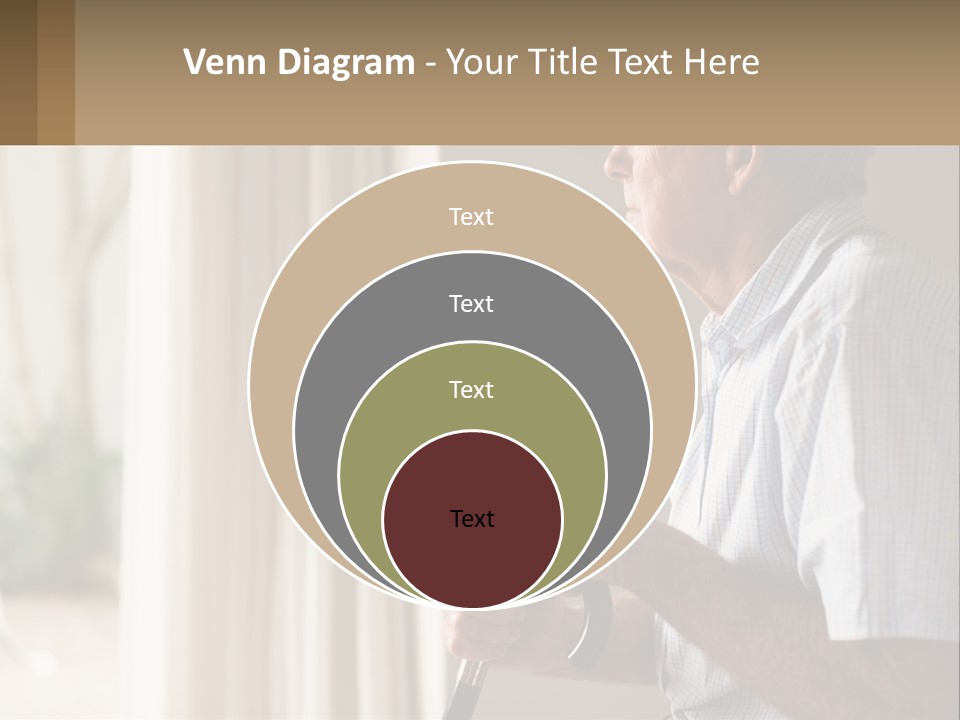 A Man Sitting In A Chair Looking Out A Window PowerPoint Template