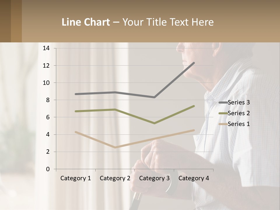 A Man Sitting In A Chair Looking Out A Window PowerPoint Template