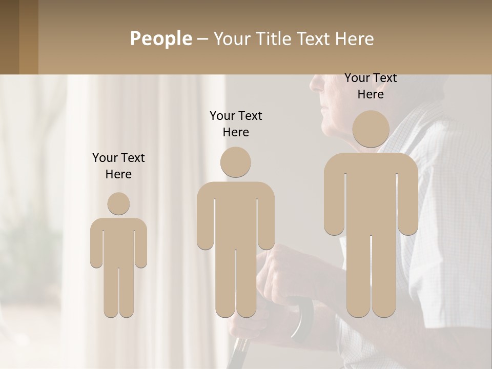 A Man Sitting In A Chair Looking Out A Window PowerPoint Template