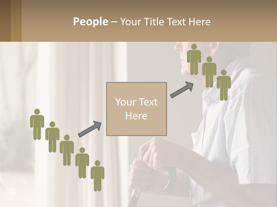 A Man Sitting In A Chair Looking Out A Window PowerPoint Template