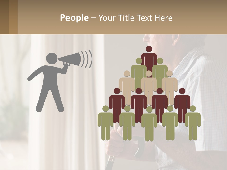 A Man Sitting In A Chair Looking Out A Window PowerPoint Template