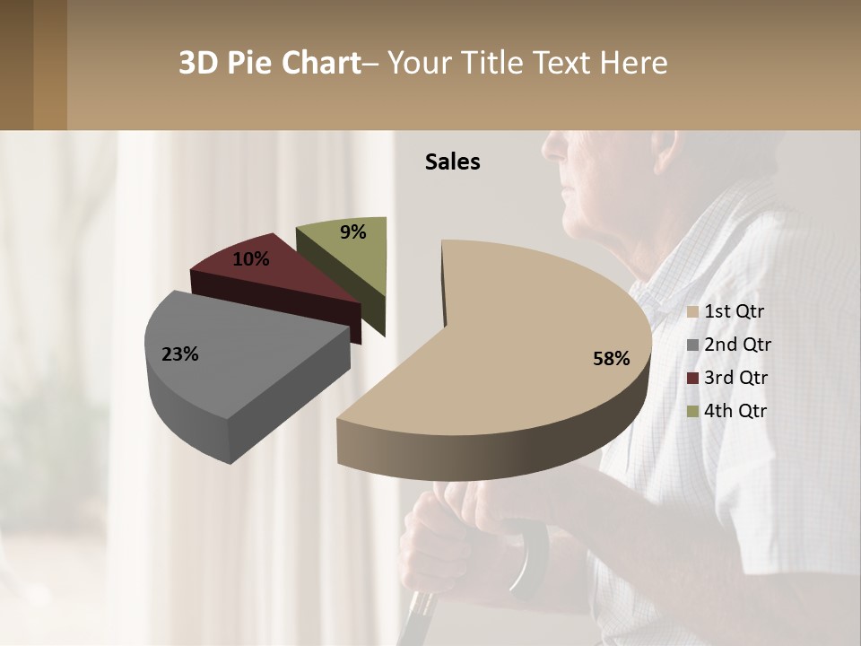A Man Sitting In A Chair Looking Out A Window PowerPoint Template