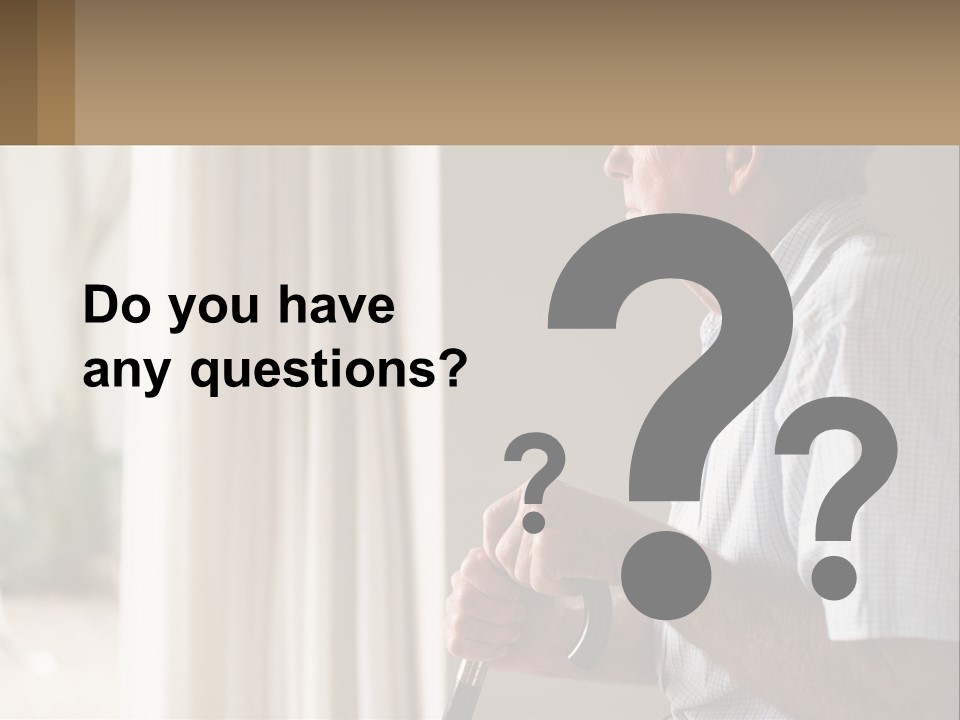 A Man Sitting In A Chair Looking Out A Window PowerPoint Template