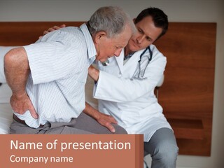 A Man In A White Shirt And A Man In A White Shirt Are Sitting On PowerPoint Template