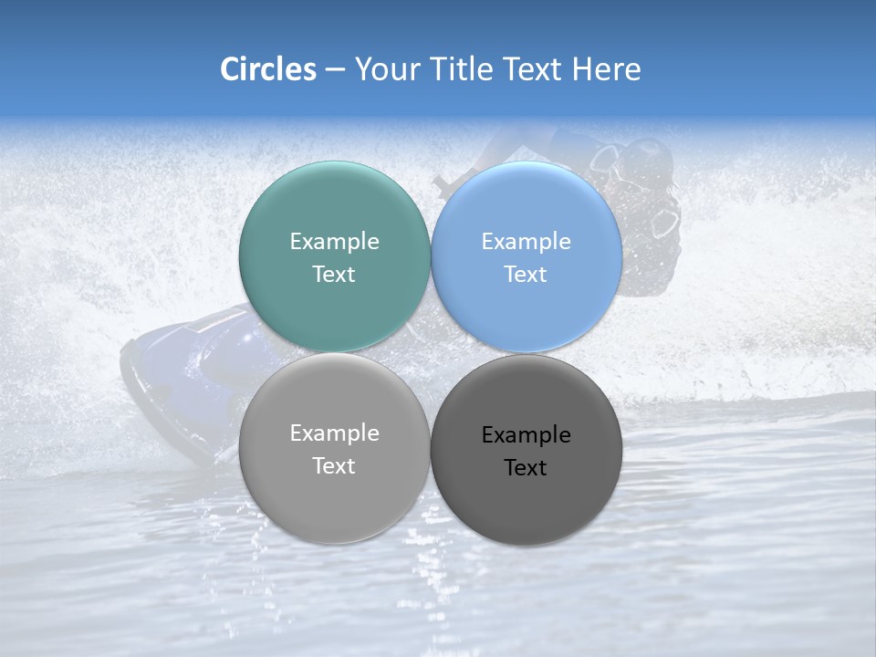 Spray Man Blue PowerPoint Template