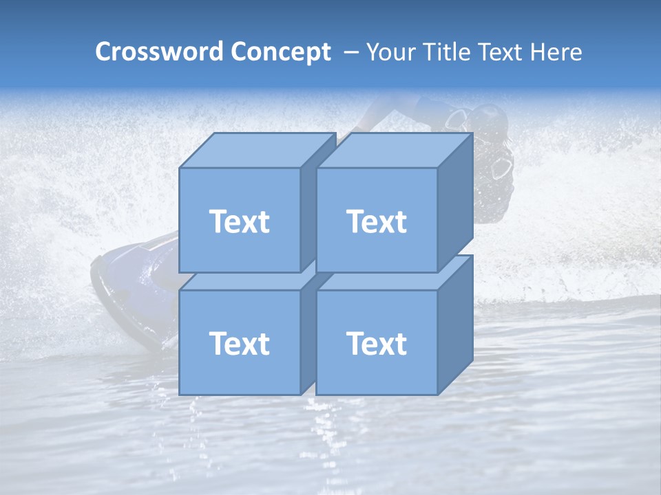 Spray Man Blue PowerPoint Template