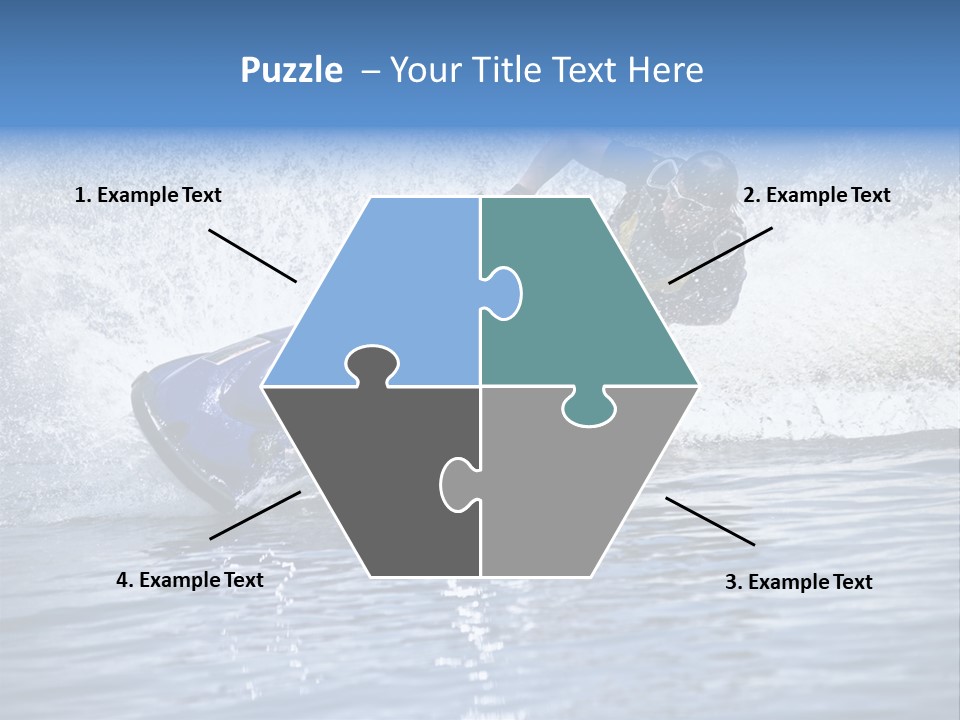 Spray Man Blue PowerPoint Template