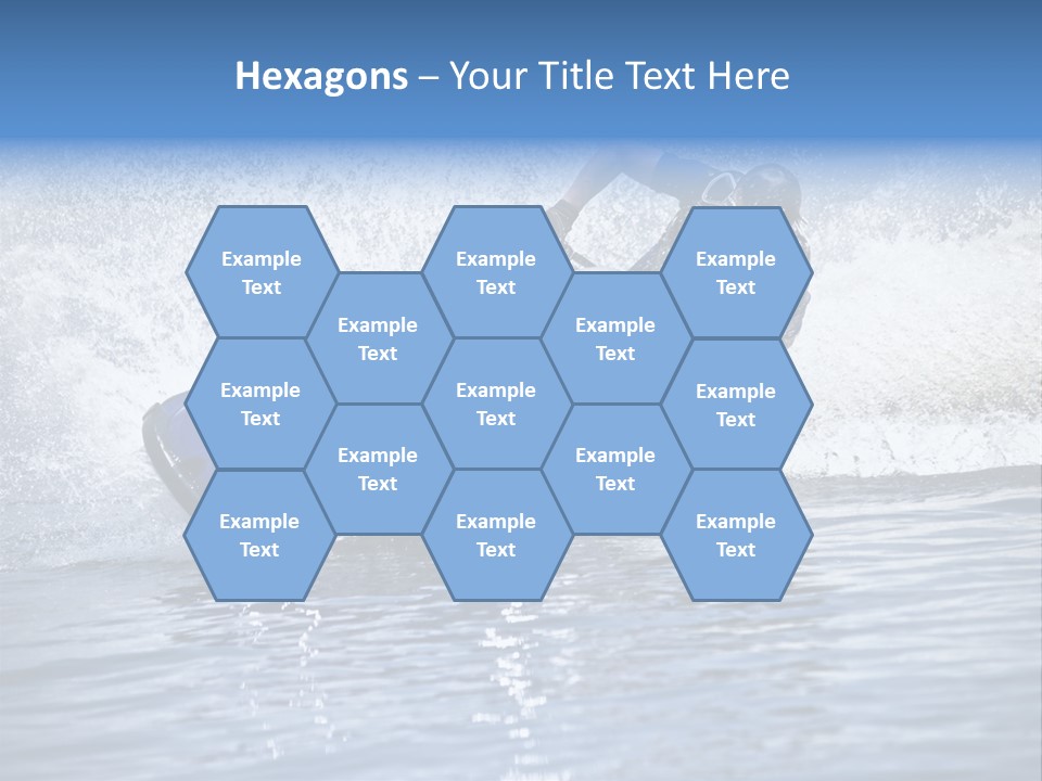 Spray Man Blue PowerPoint Template