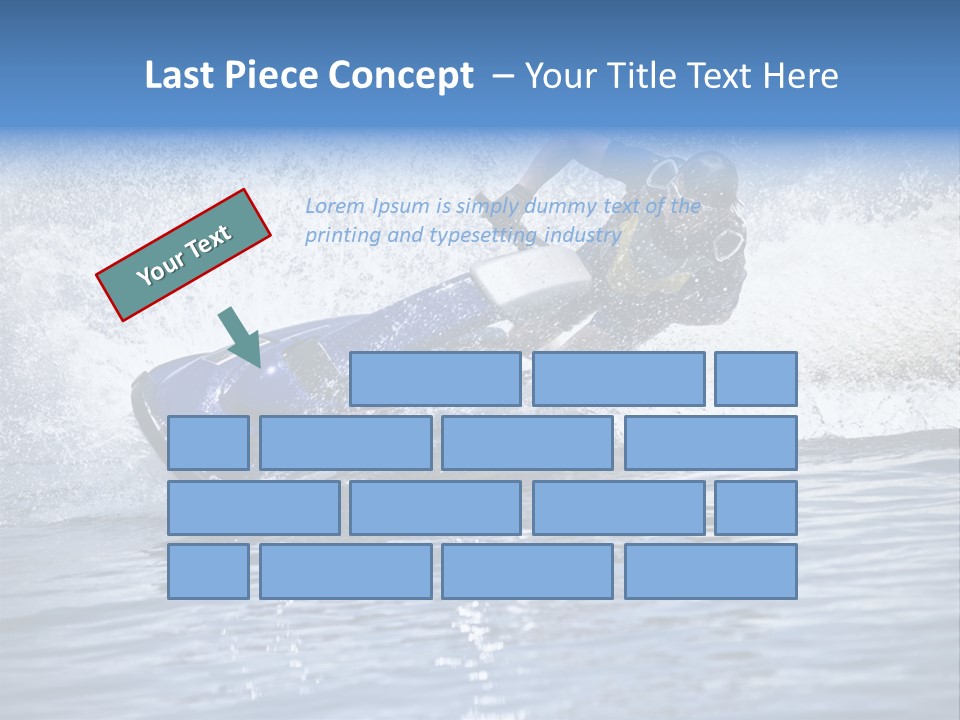 Spray Man Blue PowerPoint Template