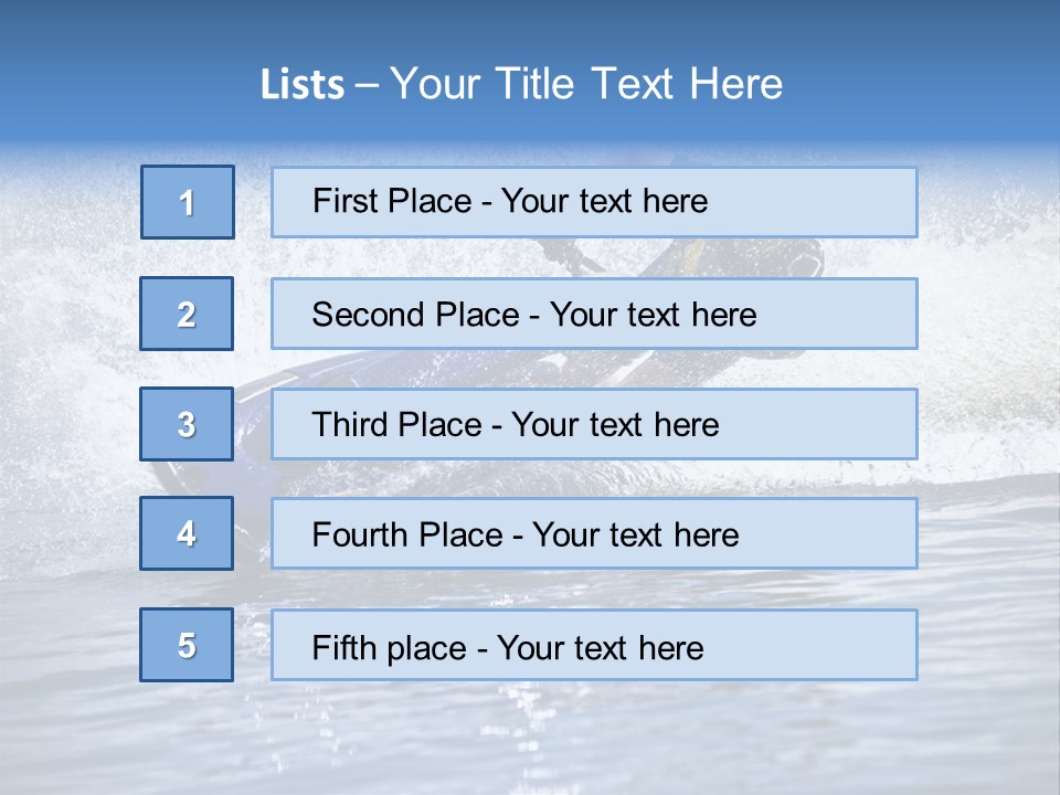Spray Man Blue PowerPoint Template