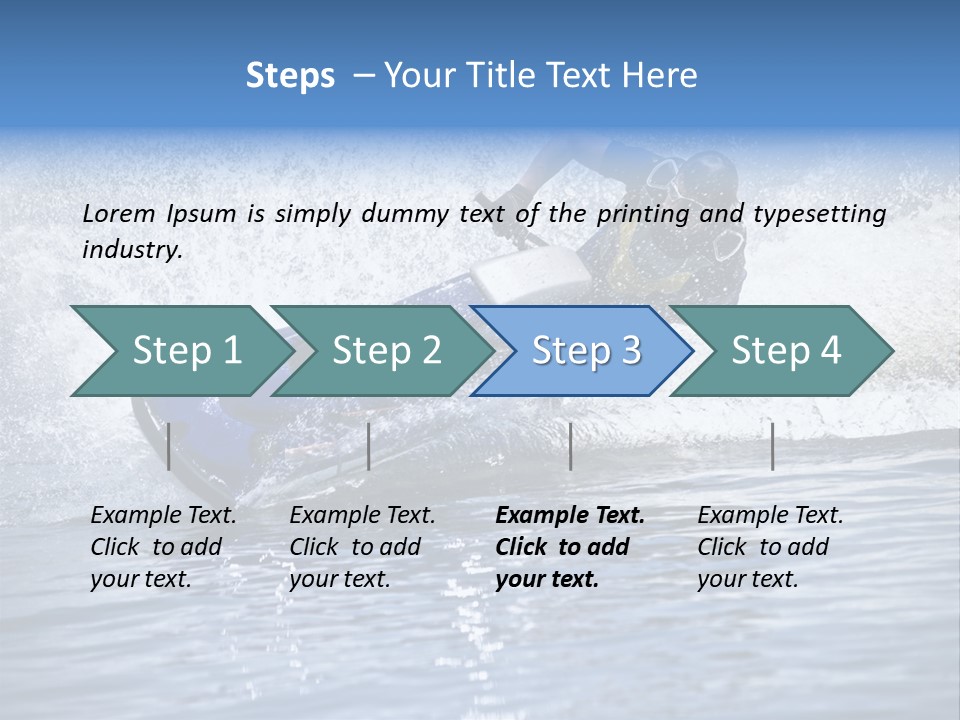 Spray Man Blue PowerPoint Template