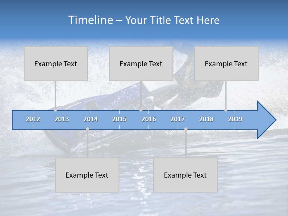 Spray Man Blue PowerPoint Template