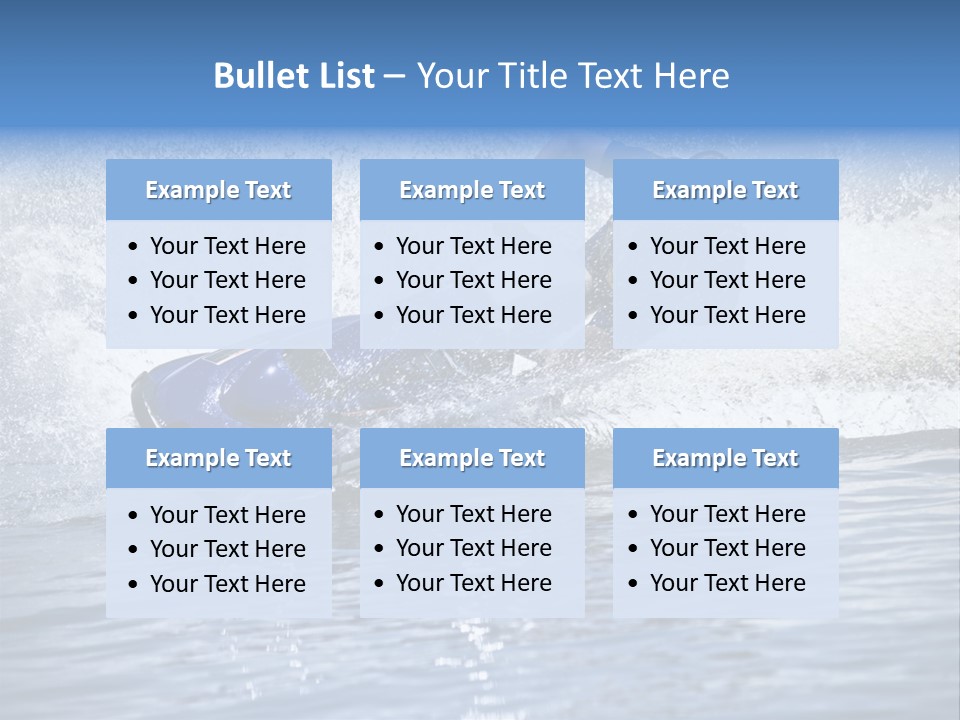 Spray Man Blue PowerPoint Template