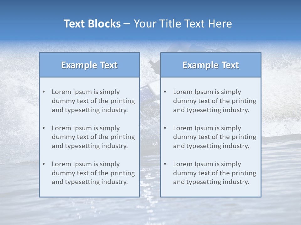 Spray Man Blue PowerPoint Template