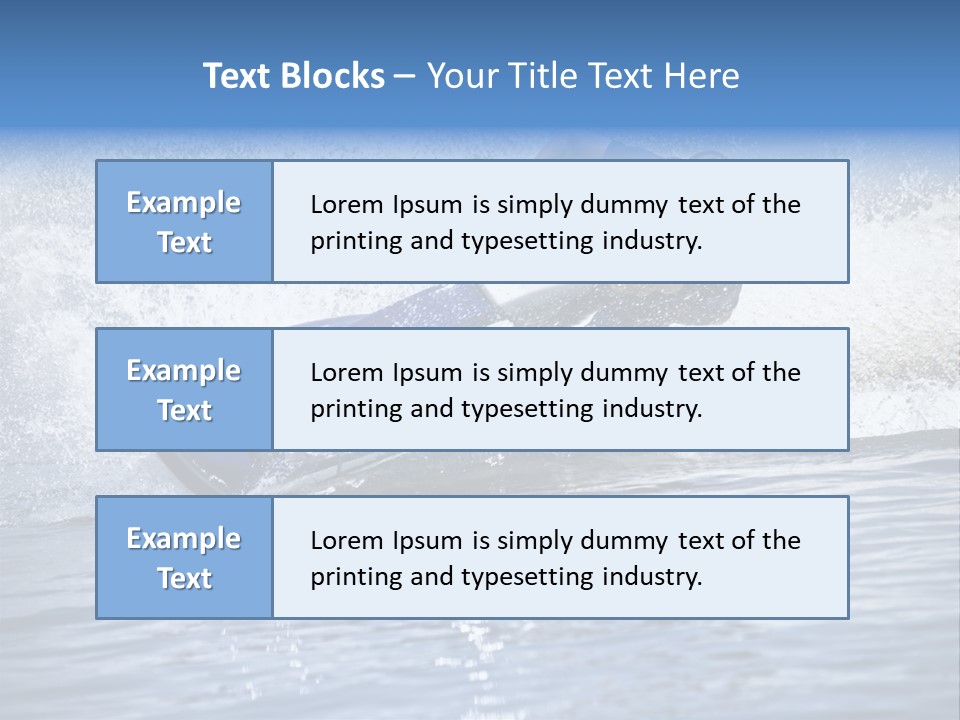 Spray Man Blue PowerPoint Template