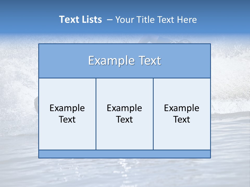 Spray Man Blue PowerPoint Template