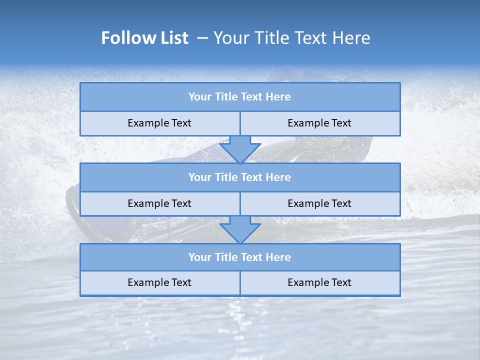 Spray Man Blue PowerPoint Template