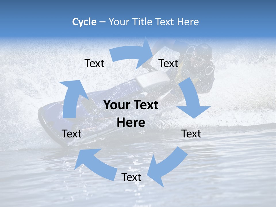 Spray Man Blue PowerPoint Template