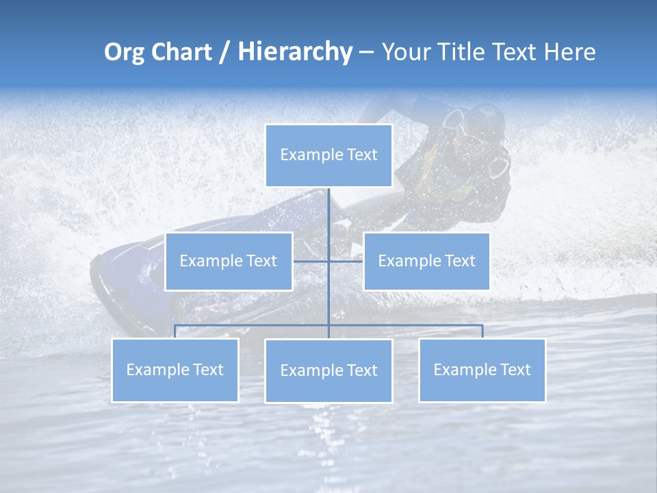 Spray Man Blue PowerPoint Template