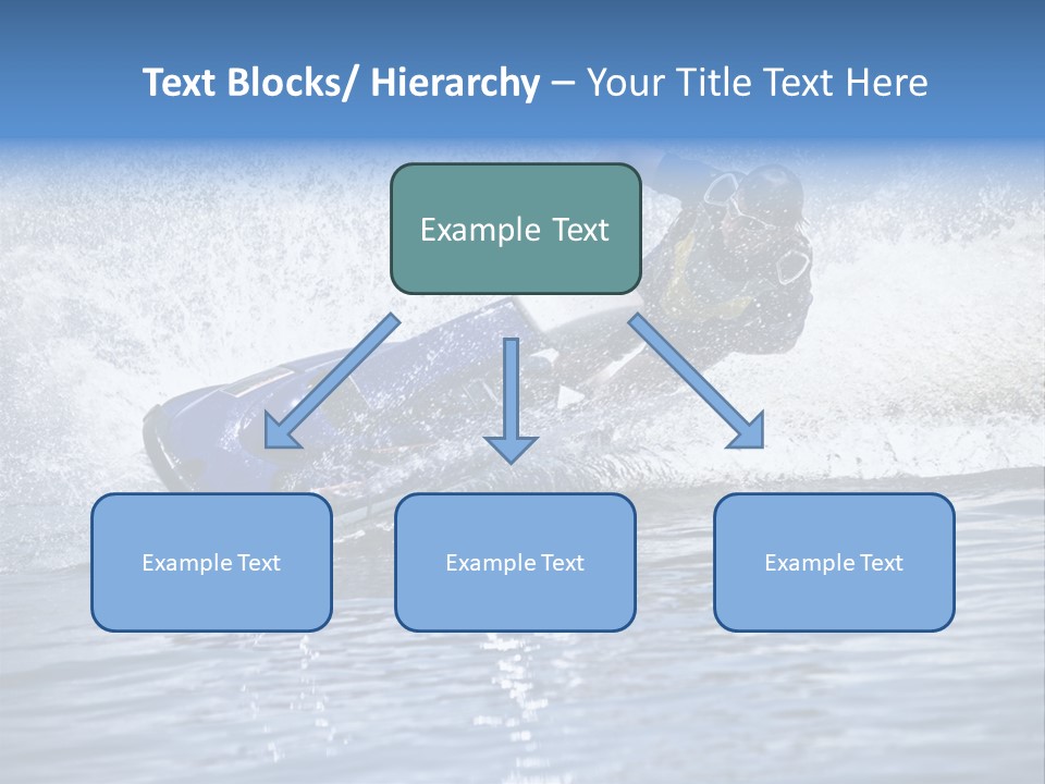 Spray Man Blue PowerPoint Template