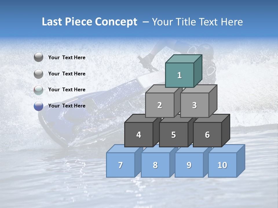 Spray Man Blue PowerPoint Template