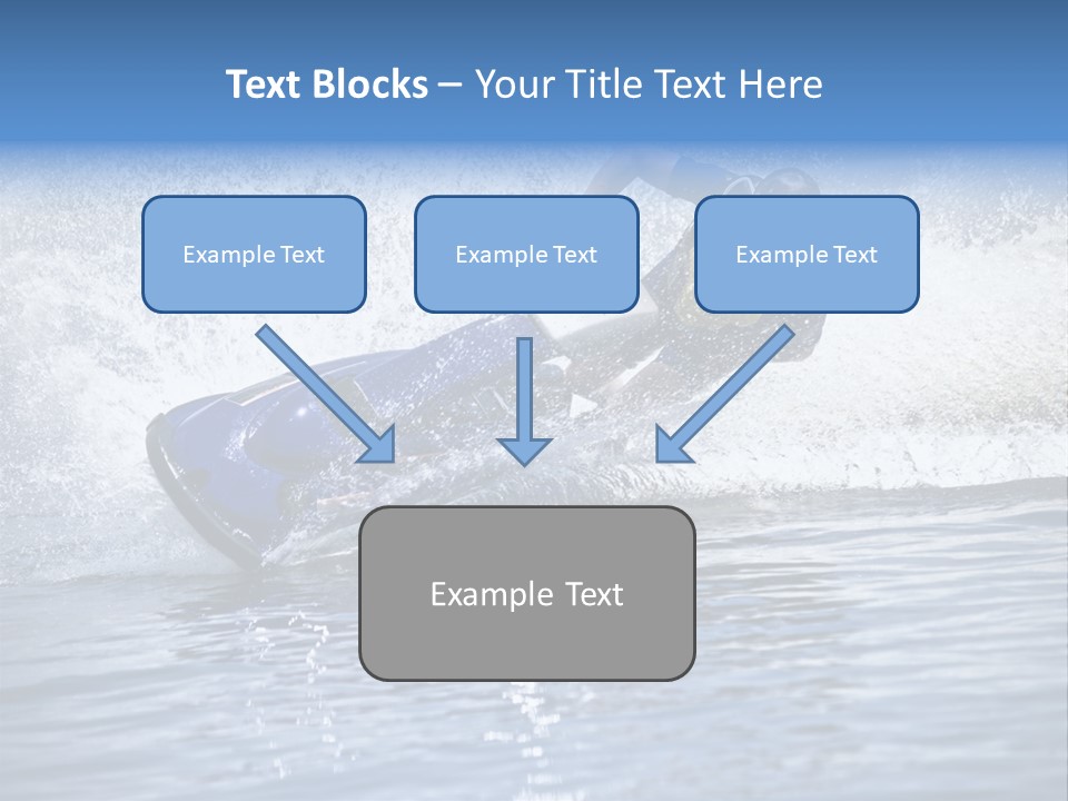 Spray Man Blue PowerPoint Template