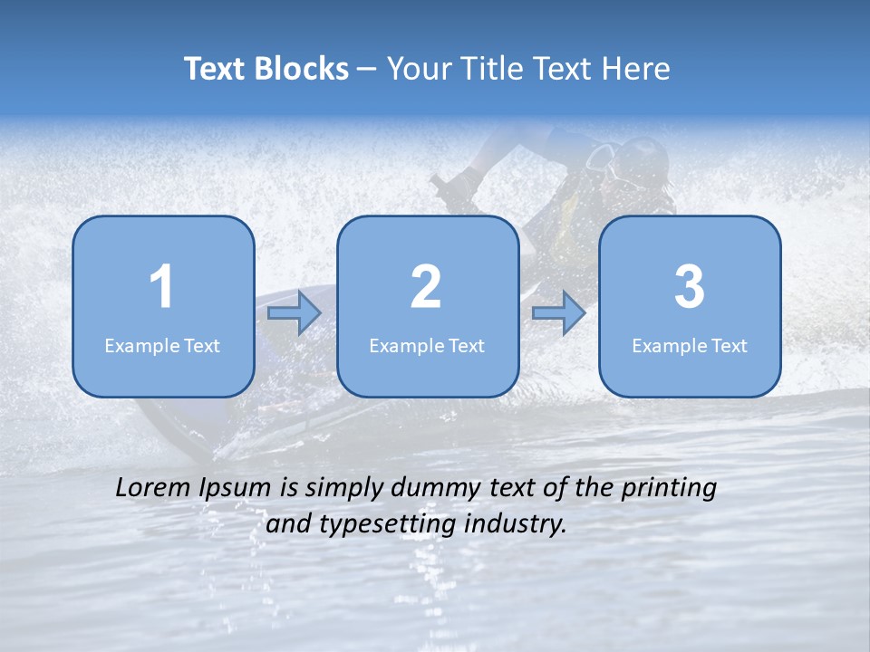 Spray Man Blue PowerPoint Template