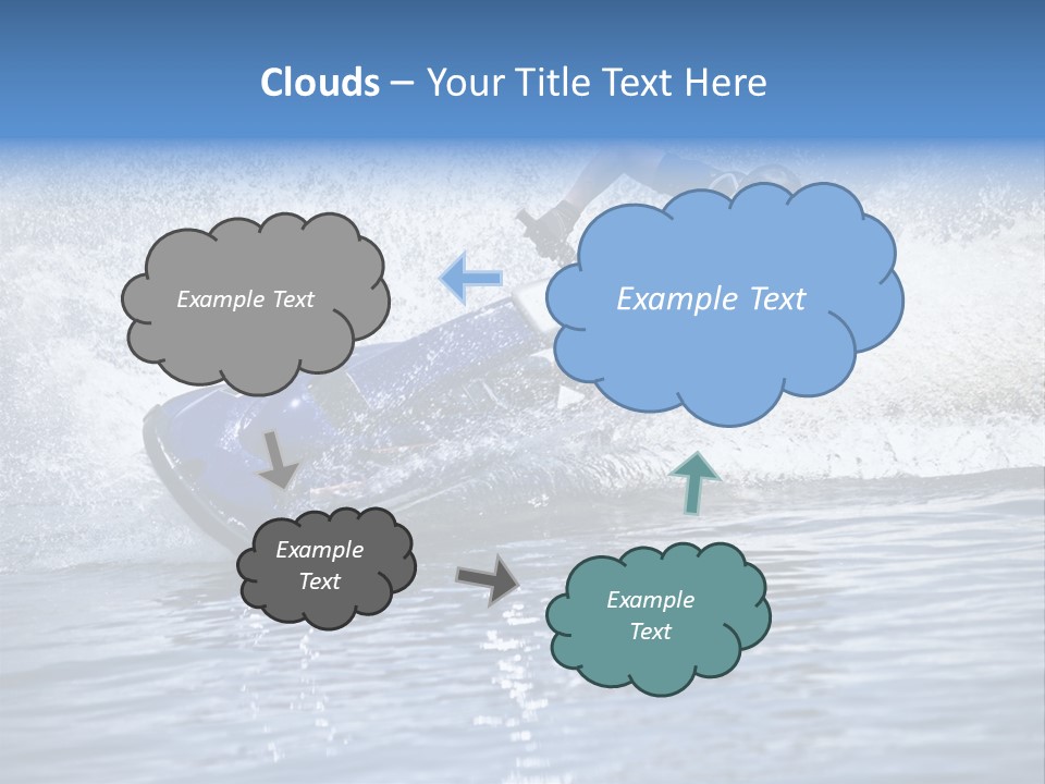 Spray Man Blue PowerPoint Template