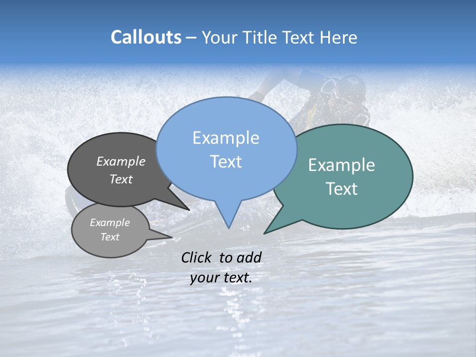 Spray Man Blue PowerPoint Template