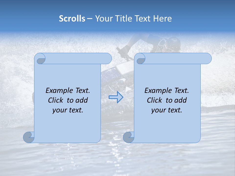 Spray Man Blue PowerPoint Template
