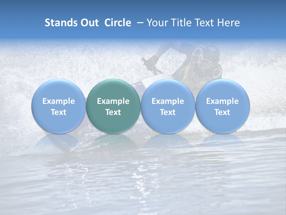 Spray Man Blue PowerPoint Template