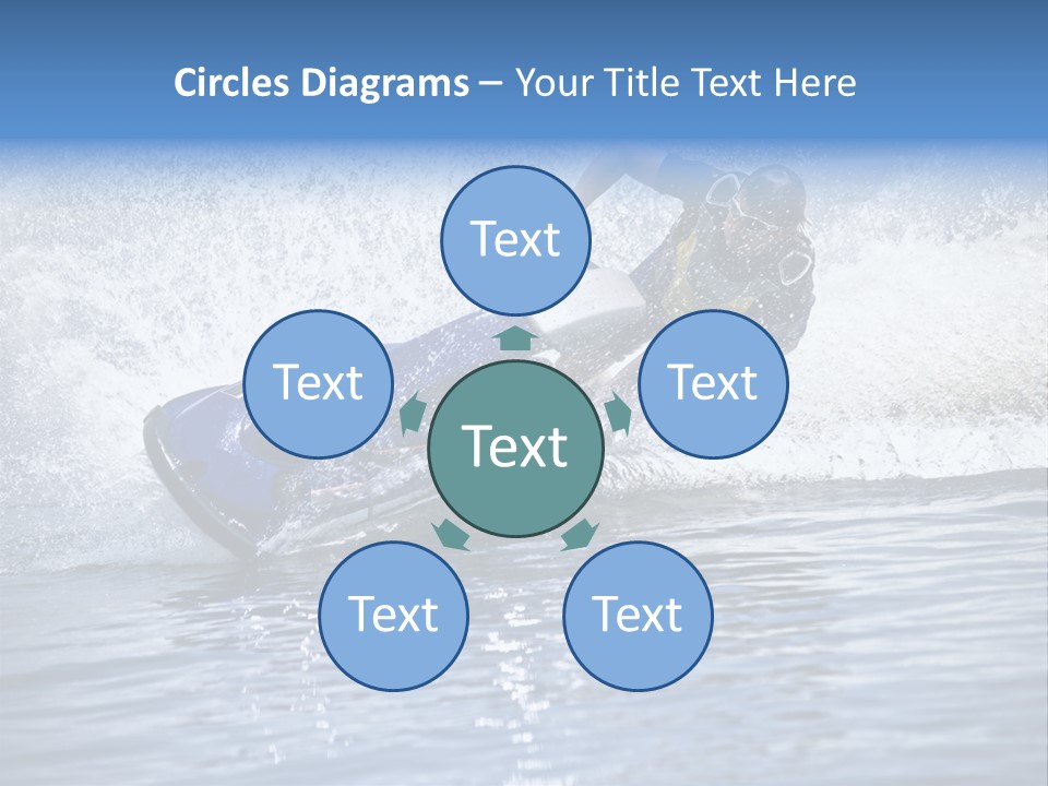 Spray Man Blue PowerPoint Template