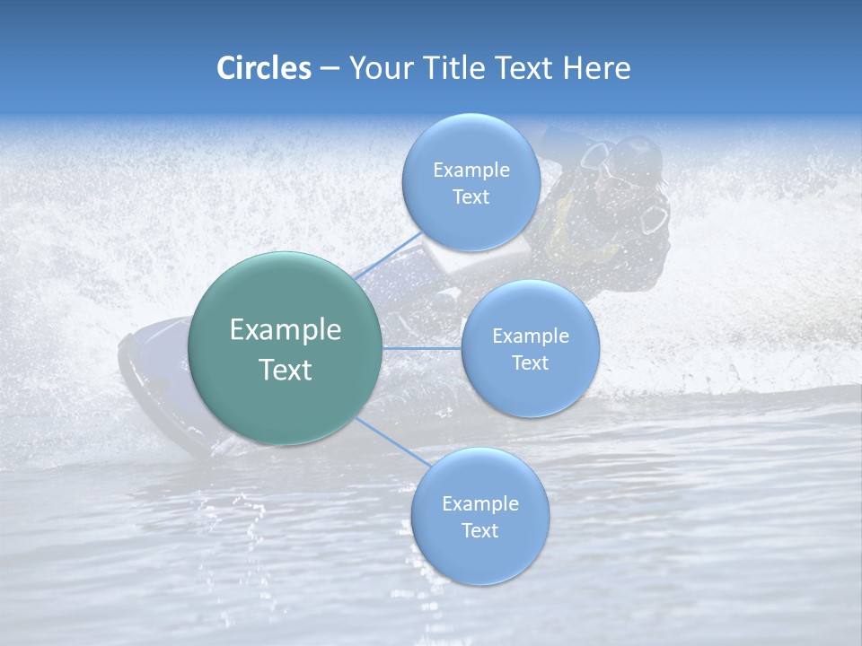 Spray Man Blue PowerPoint Template