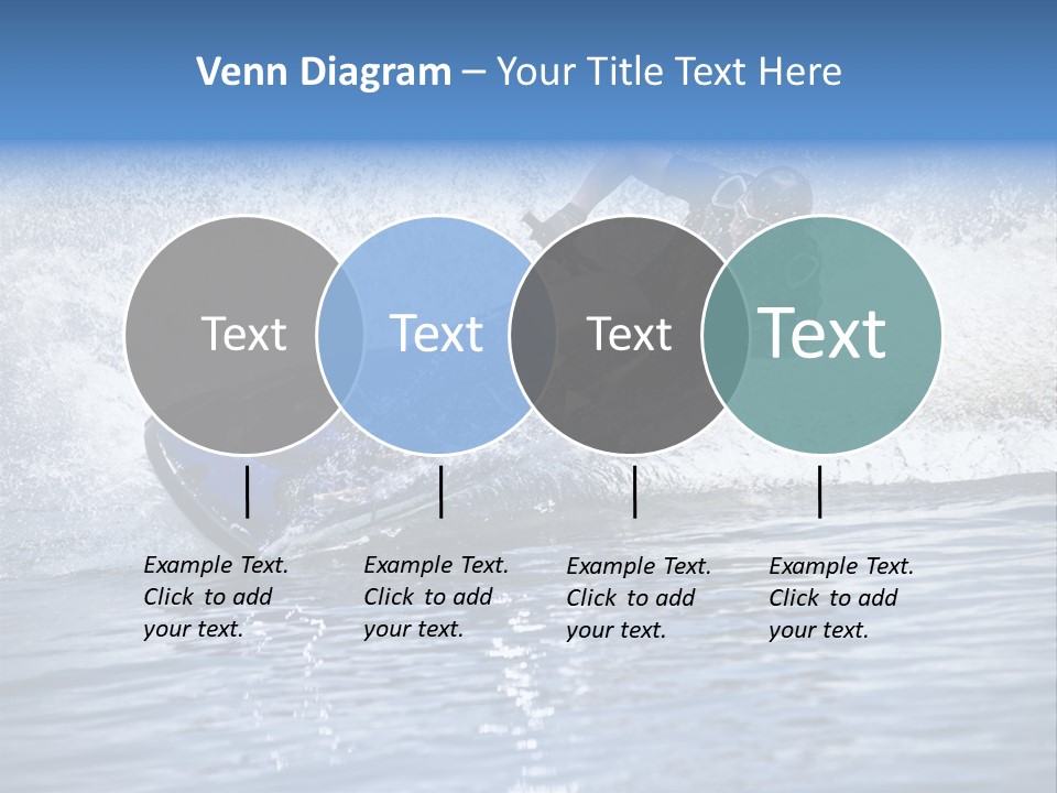 Spray Man Blue PowerPoint Template