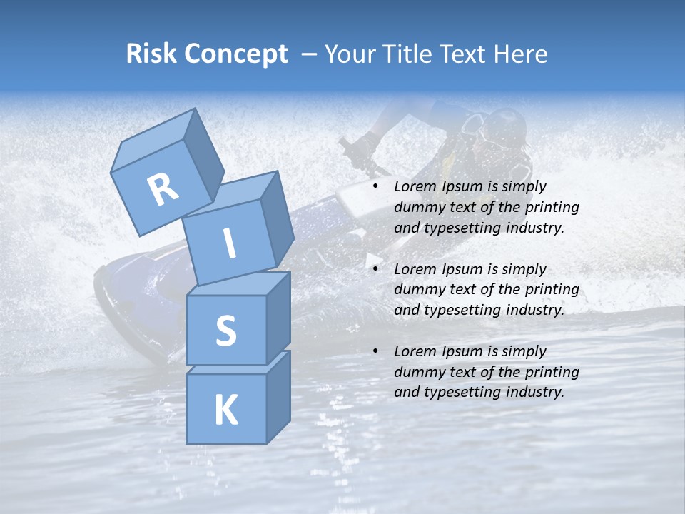 Spray Man Blue PowerPoint Template