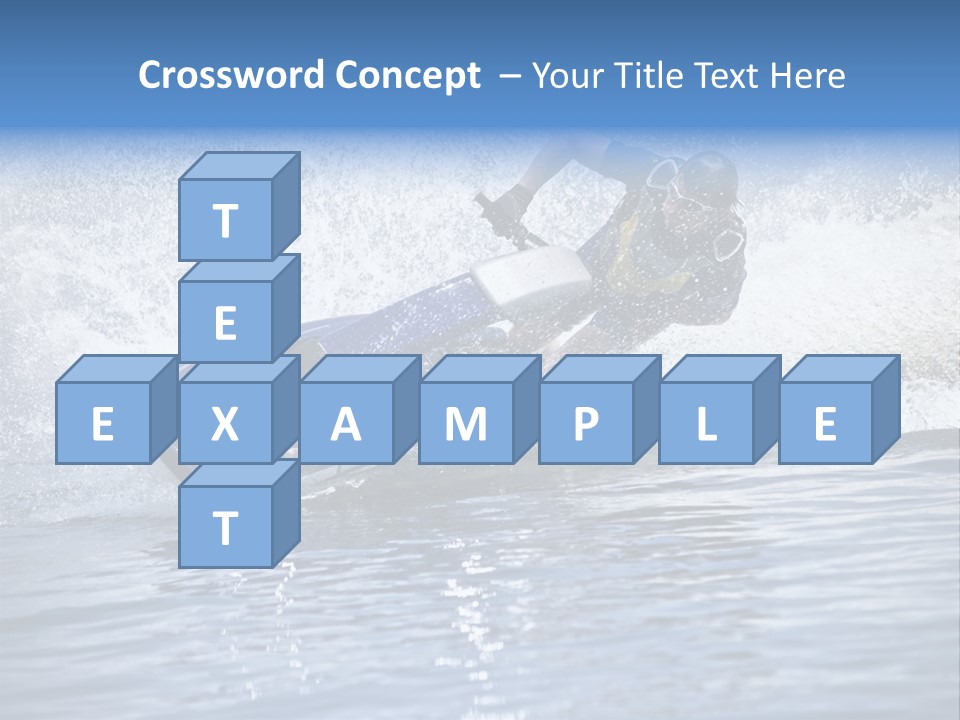 Spray Man Blue PowerPoint Template