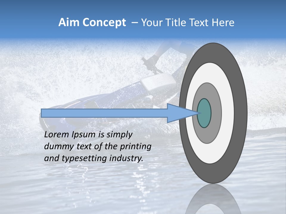 Spray Man Blue PowerPoint Template