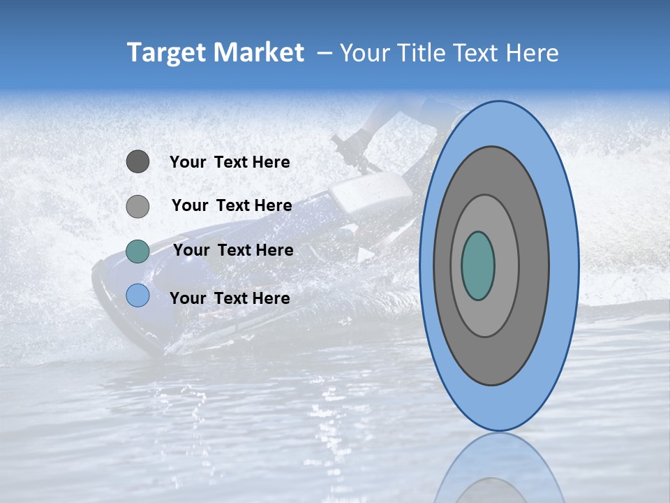 Spray Man Blue PowerPoint Template