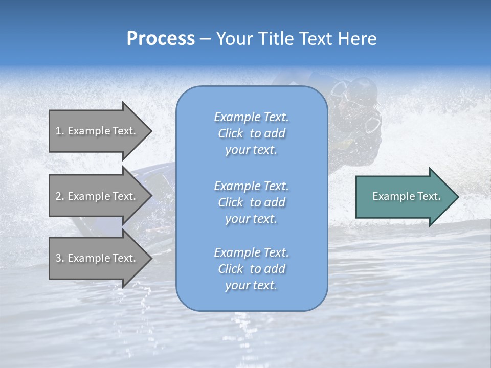 Spray Man Blue PowerPoint Template