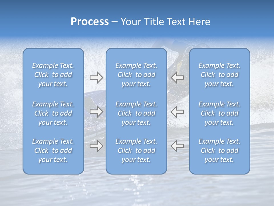 Spray Man Blue PowerPoint Template