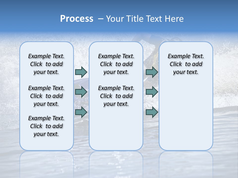 Spray Man Blue PowerPoint Template