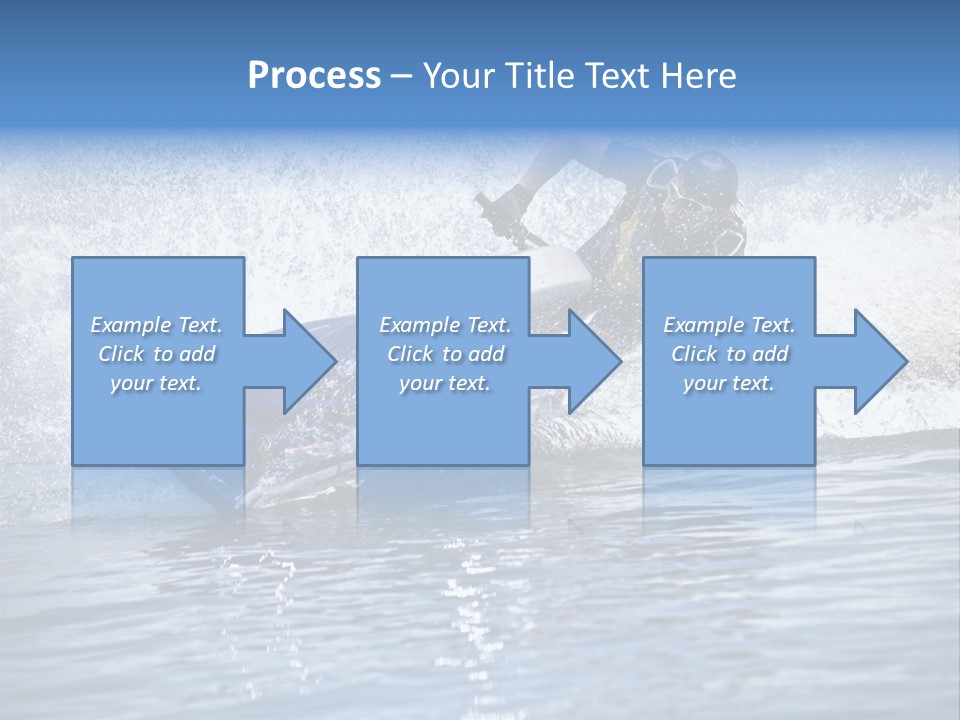 Spray Man Blue PowerPoint Template