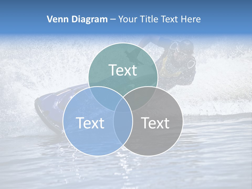 Spray Man Blue PowerPoint Template